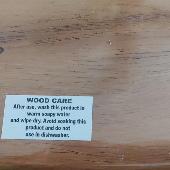 Wood Tray With Spoons  Condiments Server Platter Style  3 Containers  New - Picture 4 of 6